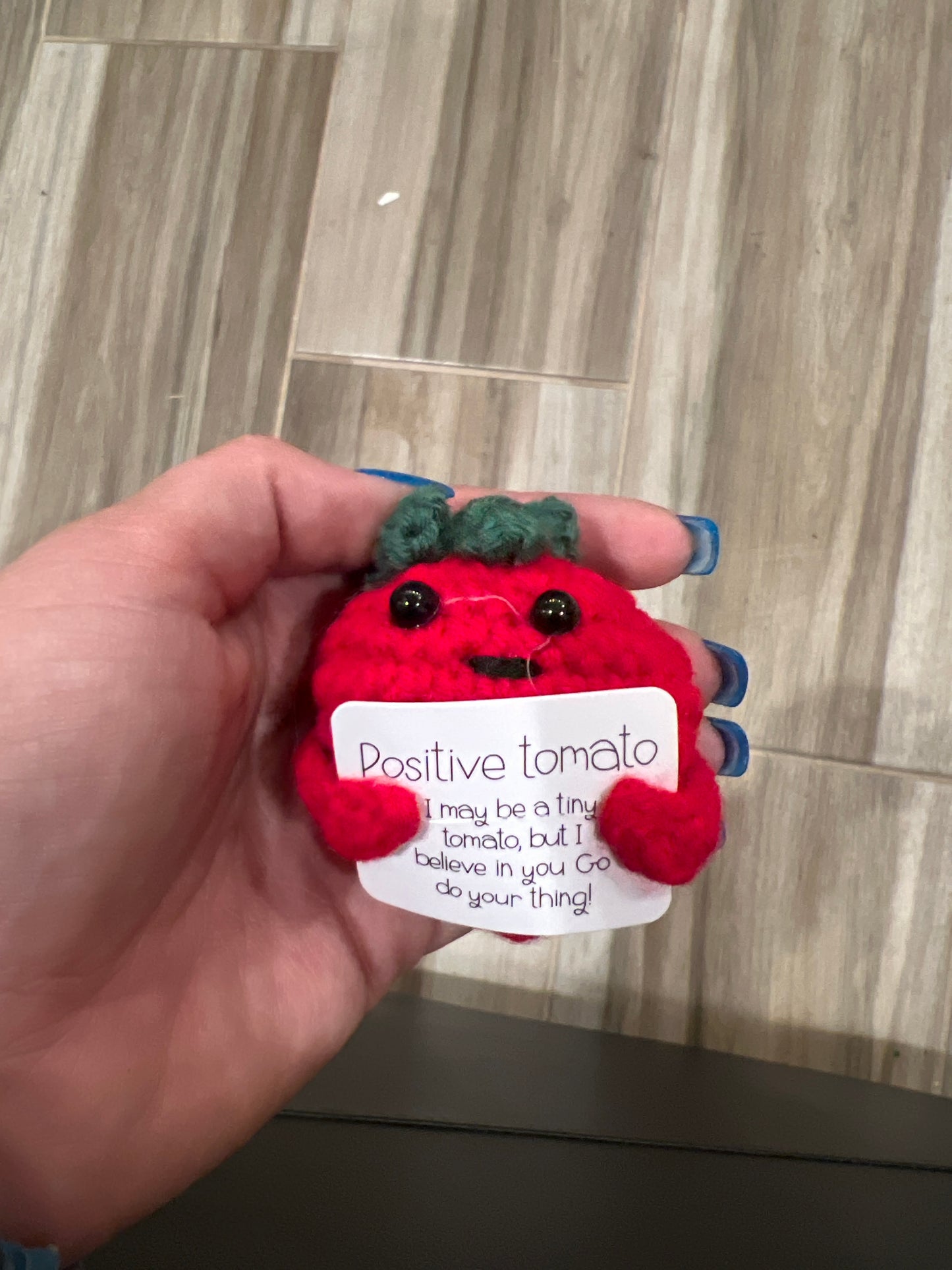 Positive Tomato Crochet Plushie