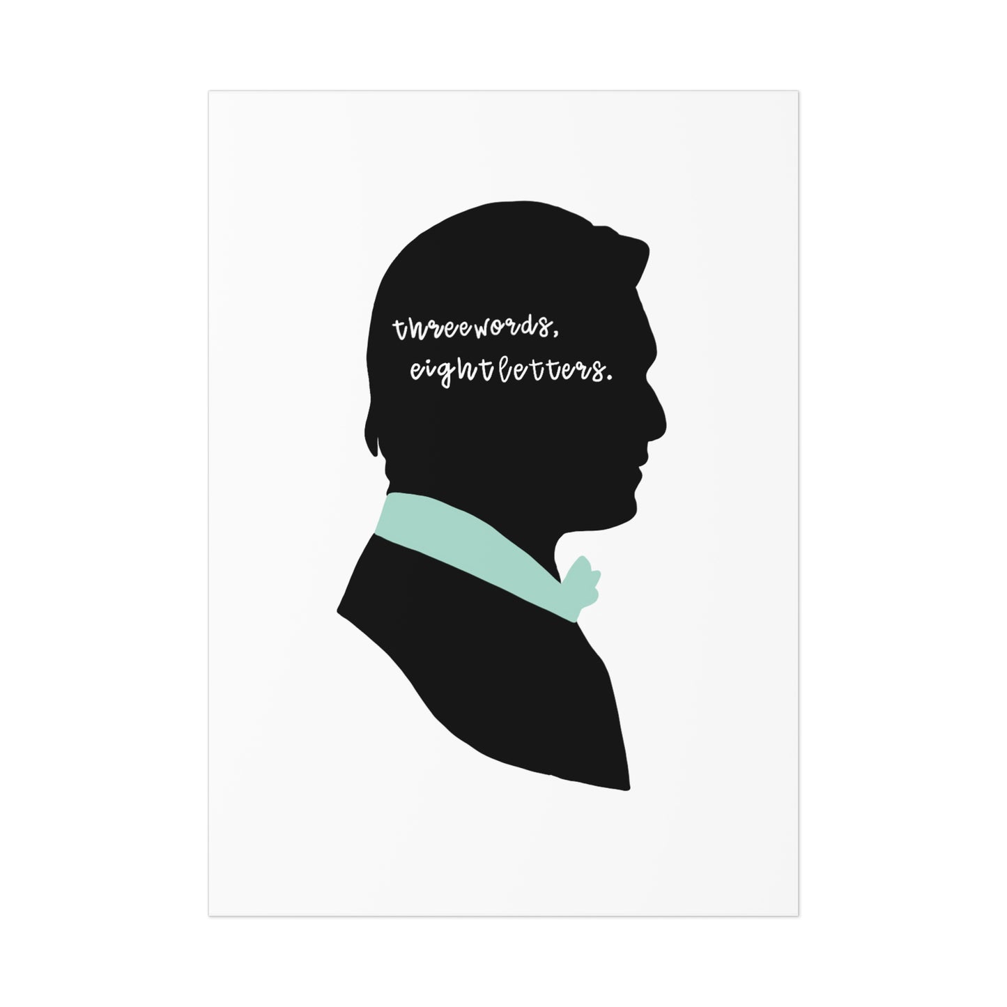 Chuck Silhouette Wedding Quote Print/Poster