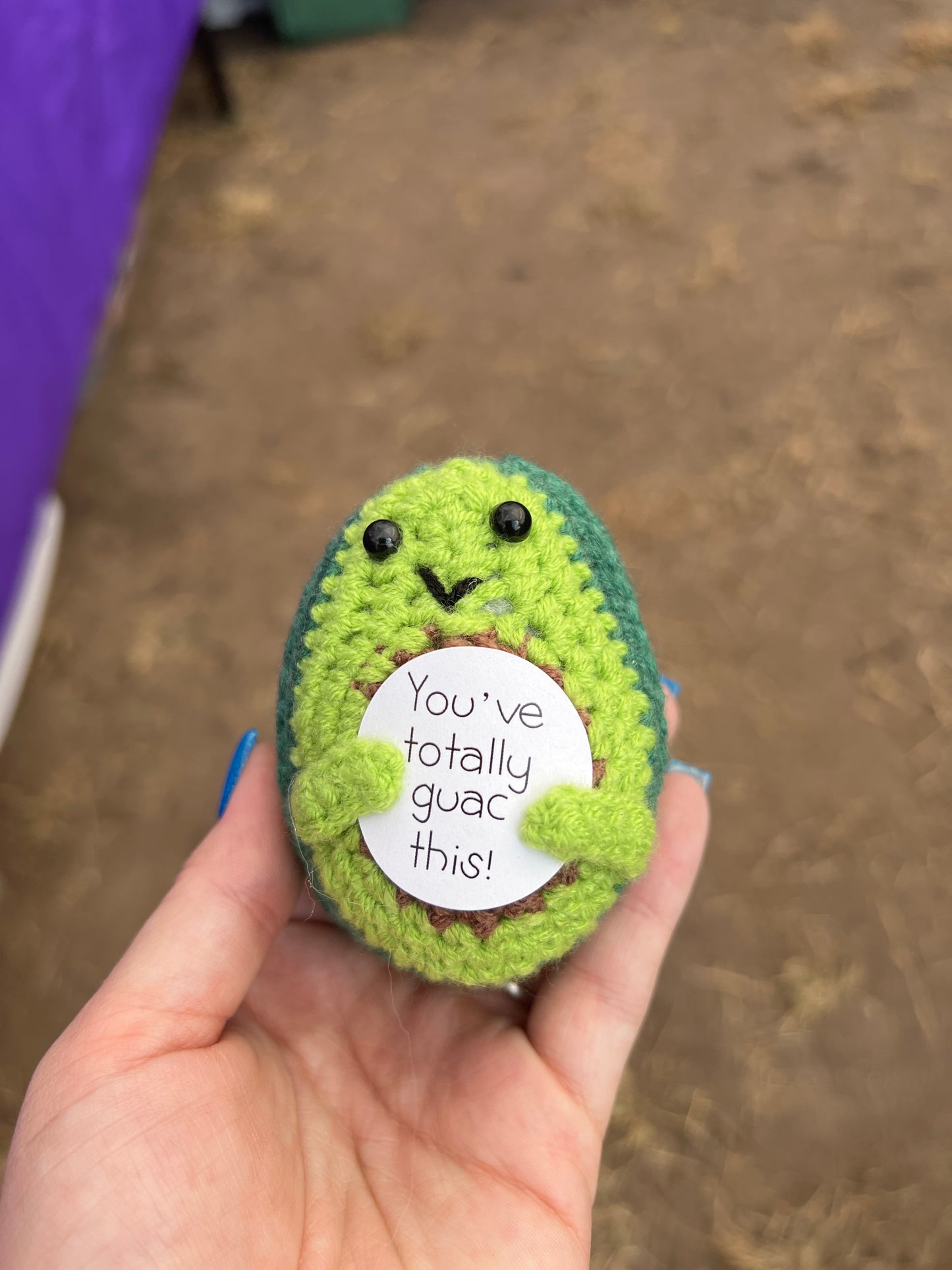 Totally Guac This Avocado Crochet Plushie