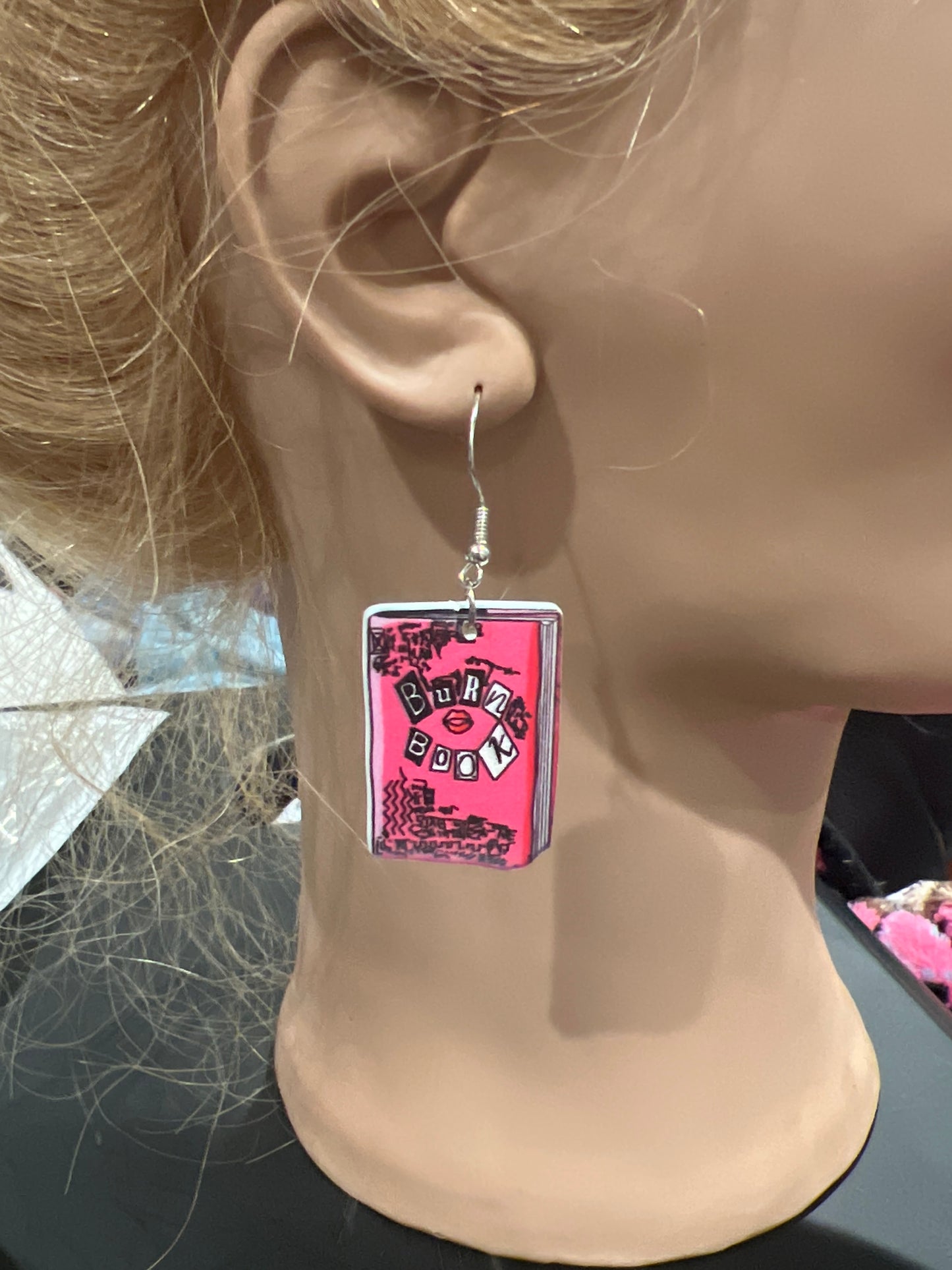 Burn Book Sterling Silver Dangle Earrings