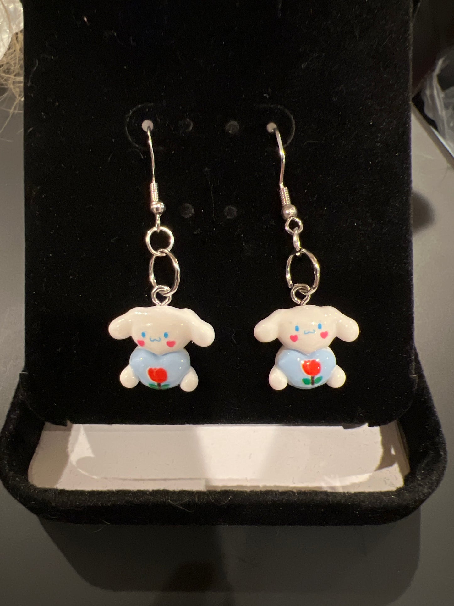 Cute Cartoon Characters Sterling Silver Dangle Earrings