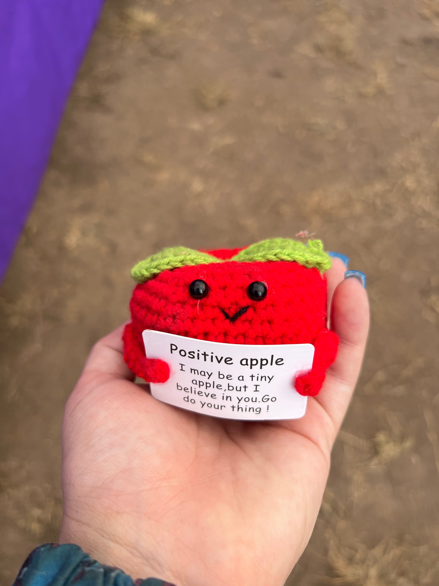 Positive Apple Crochet Plushie