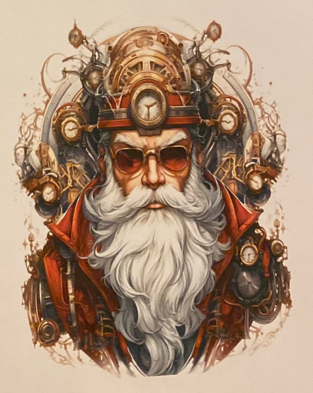 Steampunk Santa Prints