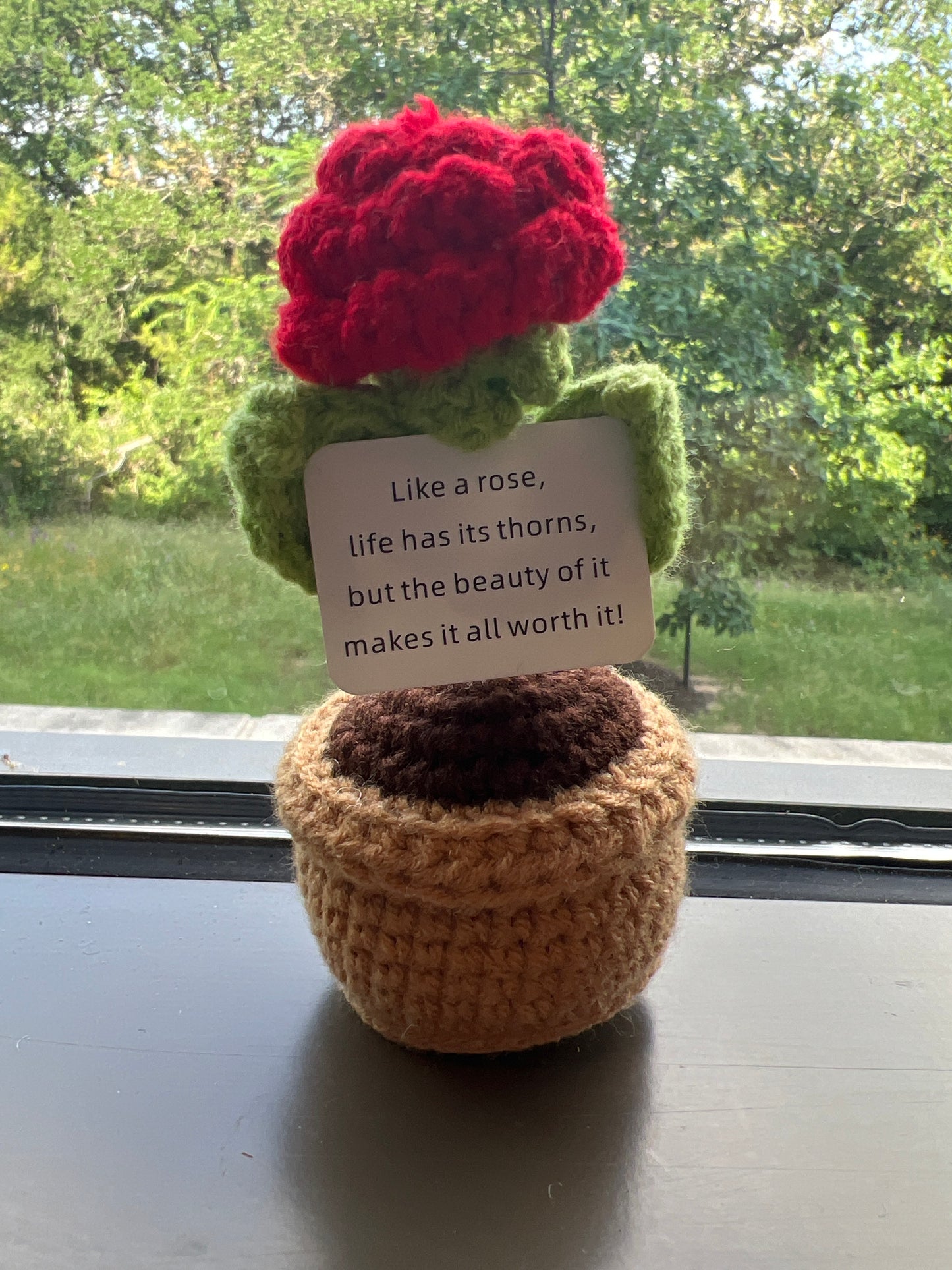 Crochet Emotional Support Flower
