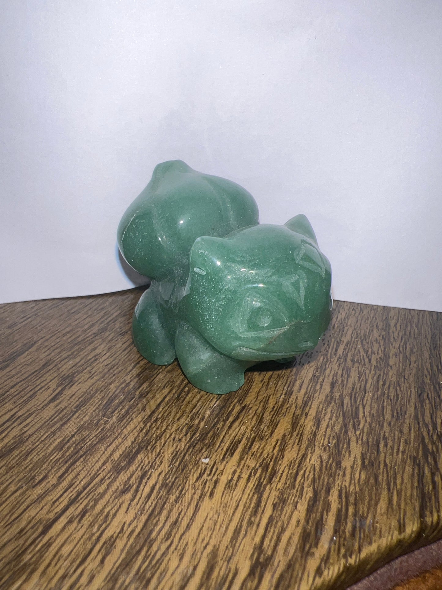 Green Aventurine Bulbasaur Carving