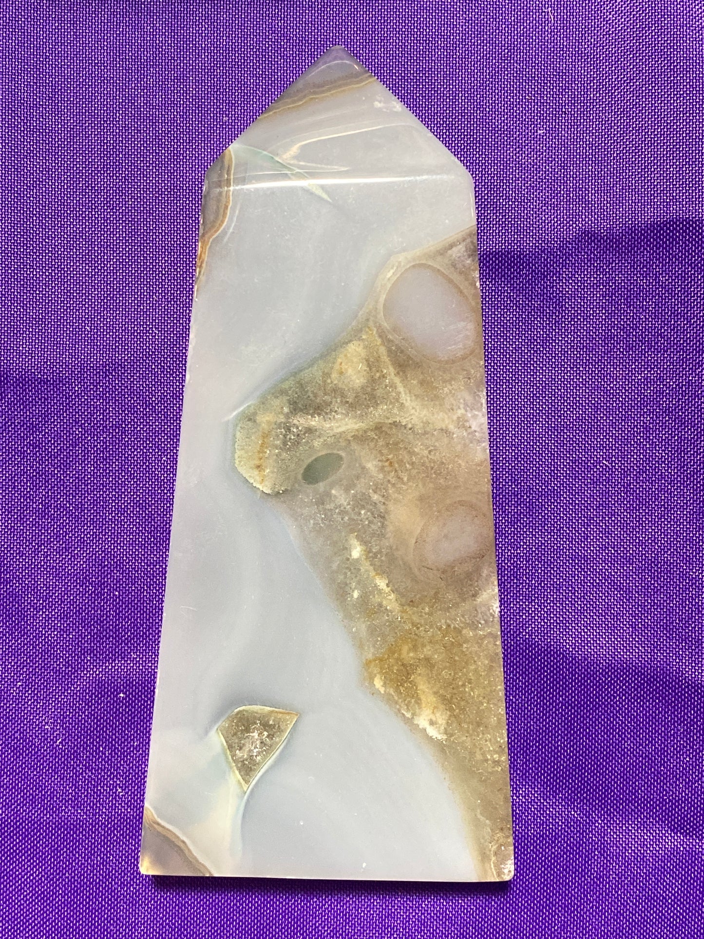 Chalcedony 5”x2” Wide Flat Tower