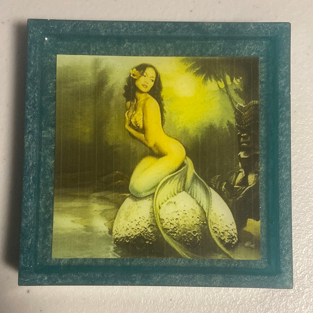 Mermaid Handmade Resin Coasters