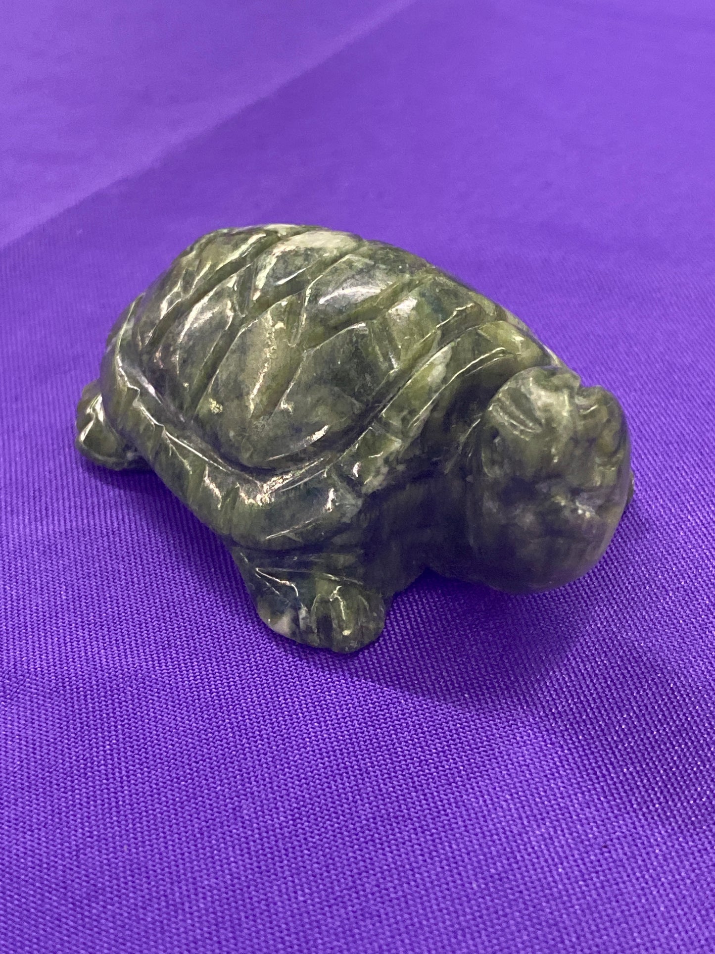 Serpentine Turtle Gemstone Carving