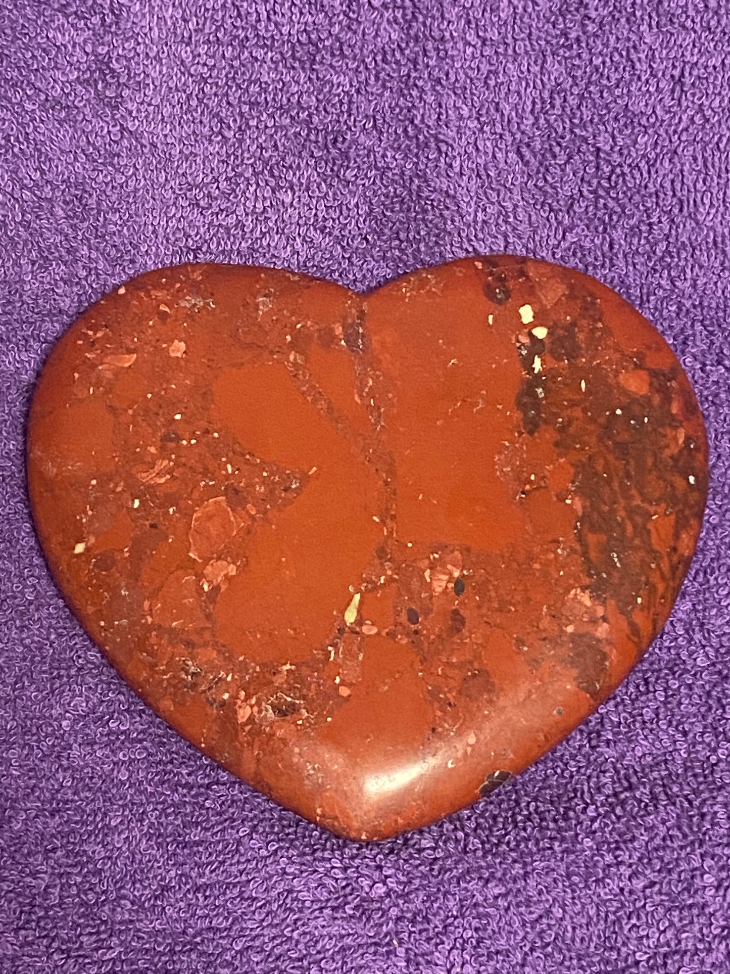 Large Red Jasper Heart 15.62 oz