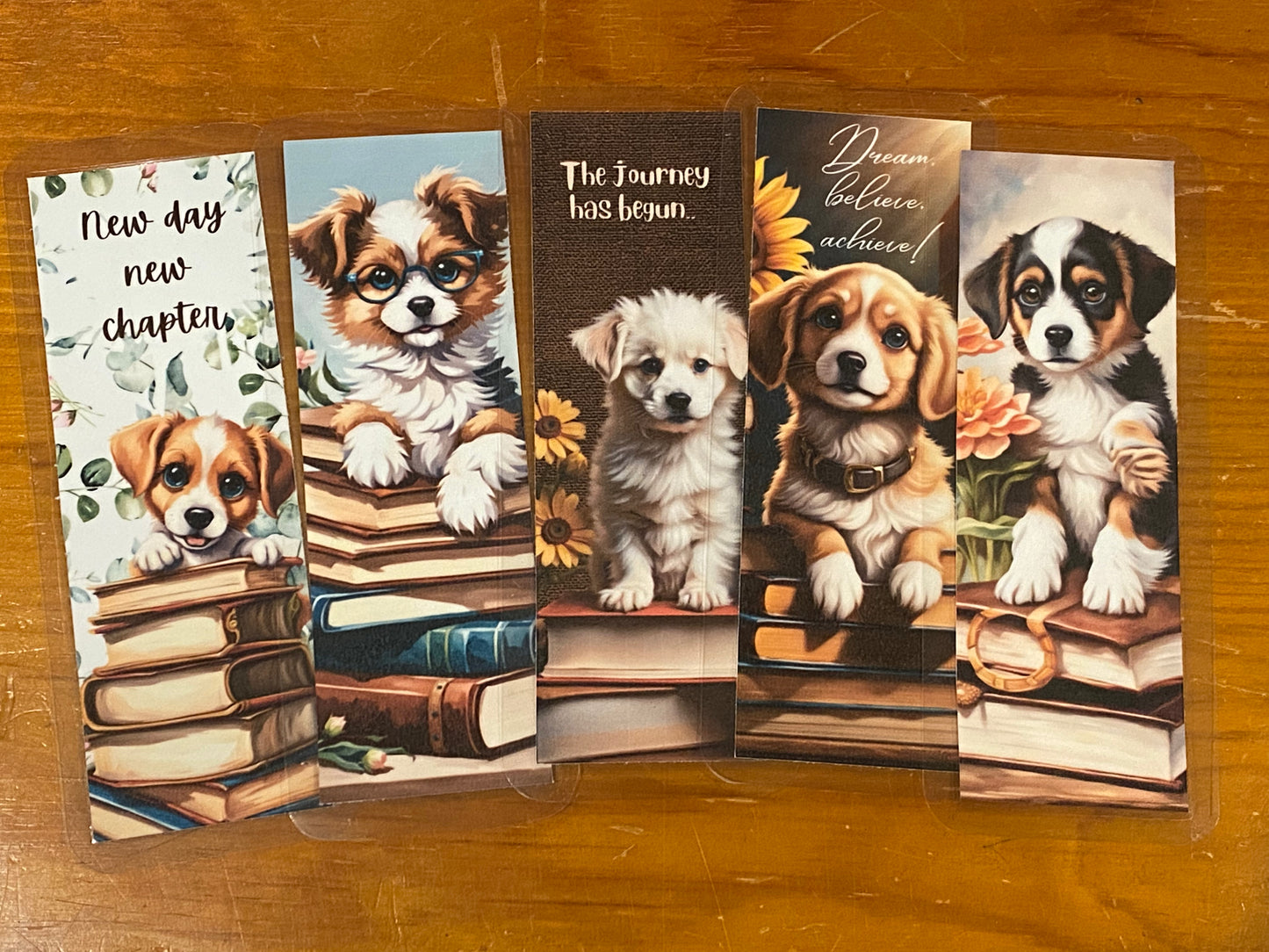 Cute Puppy Laminated Bookmark
