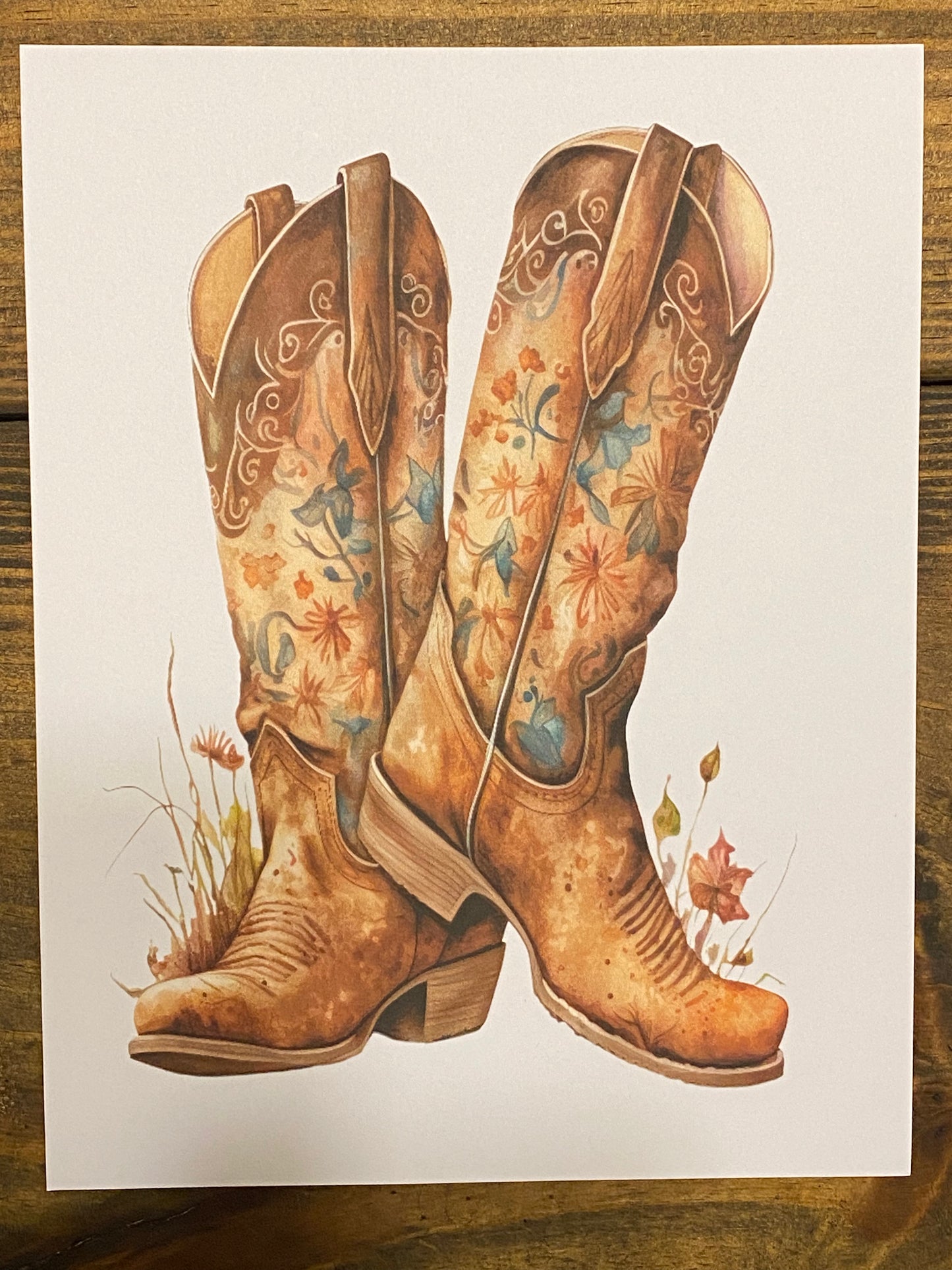 Cowgirl Boots Unframed Prints
