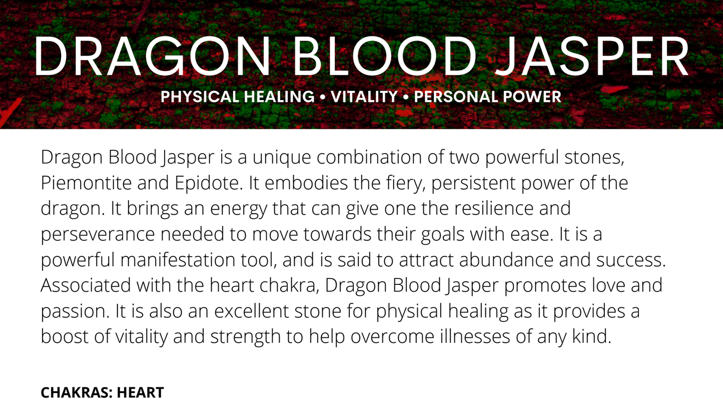 Raw Dragons Blood Jasper
