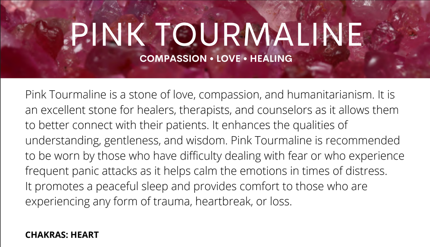 Pink Tourmaline Tumbles