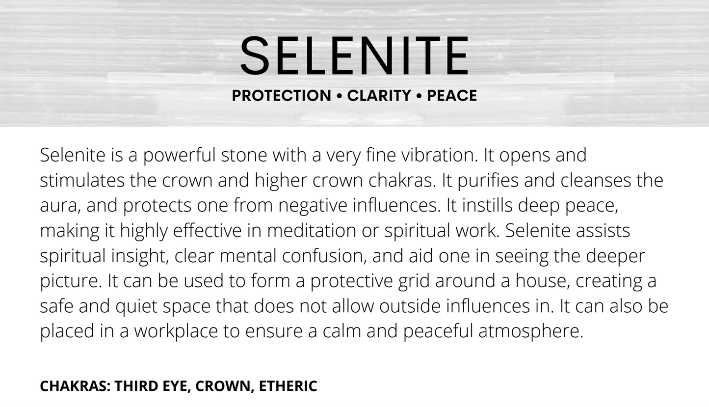 Selenite Carved Skulls