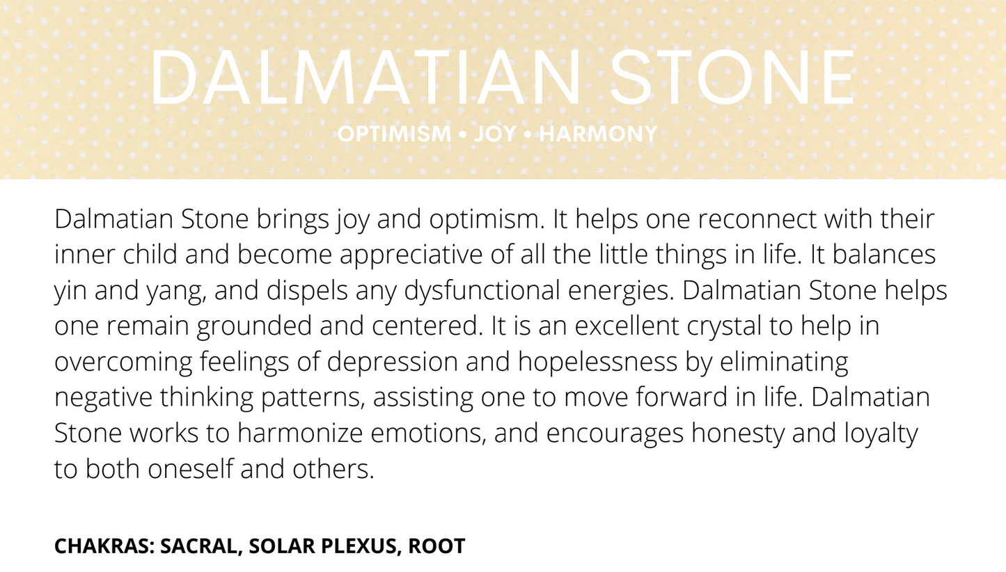 Dalmation Jasper Tumbles