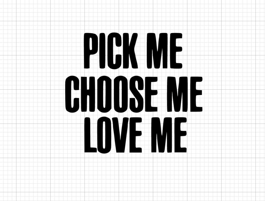 Pick, Choose, Love - Grey's Anatomy Decal