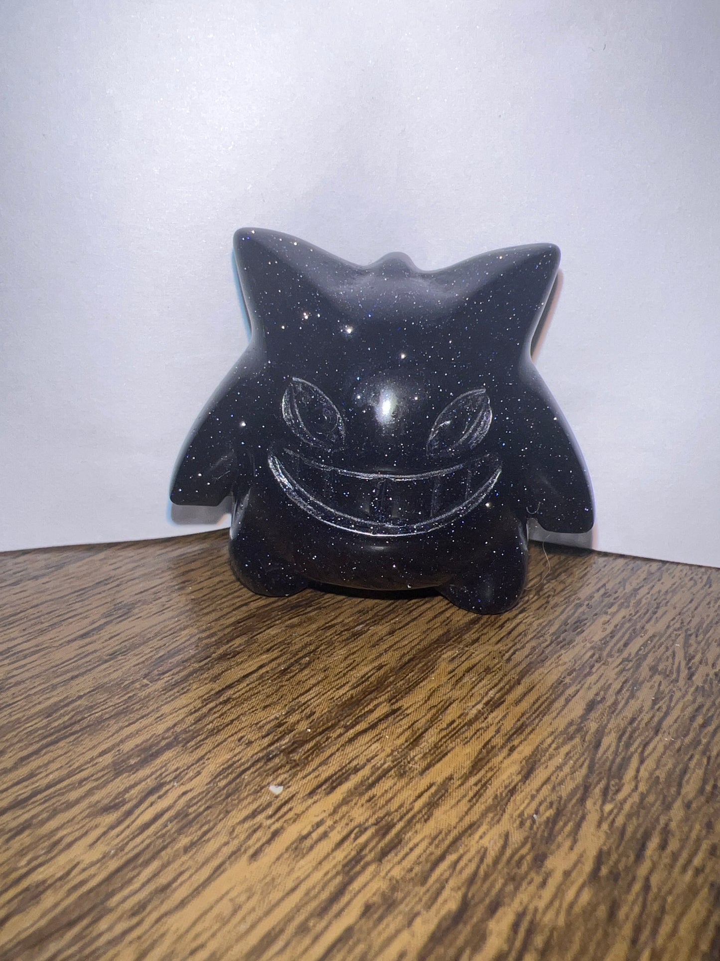 Blue Goldstone Gengar Carving
