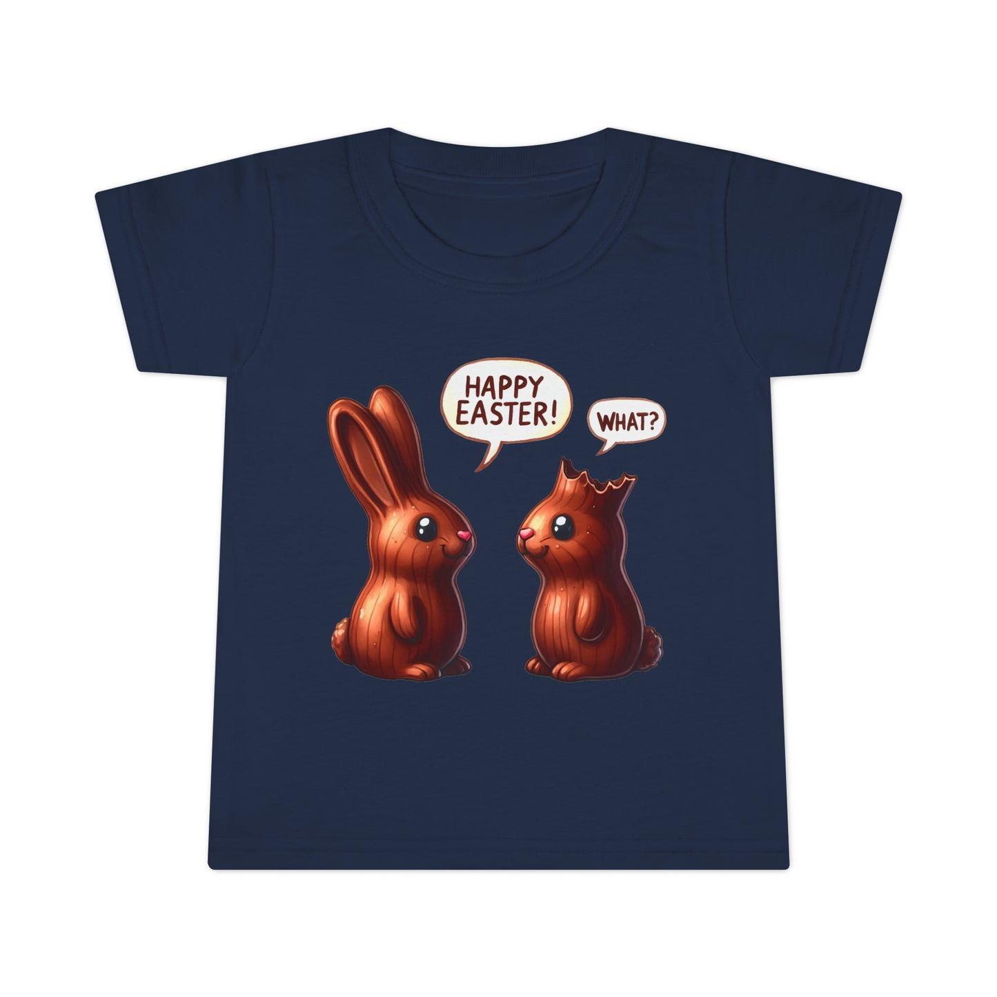 Chocolate Bunny Happy Easter Toddler T-shirt