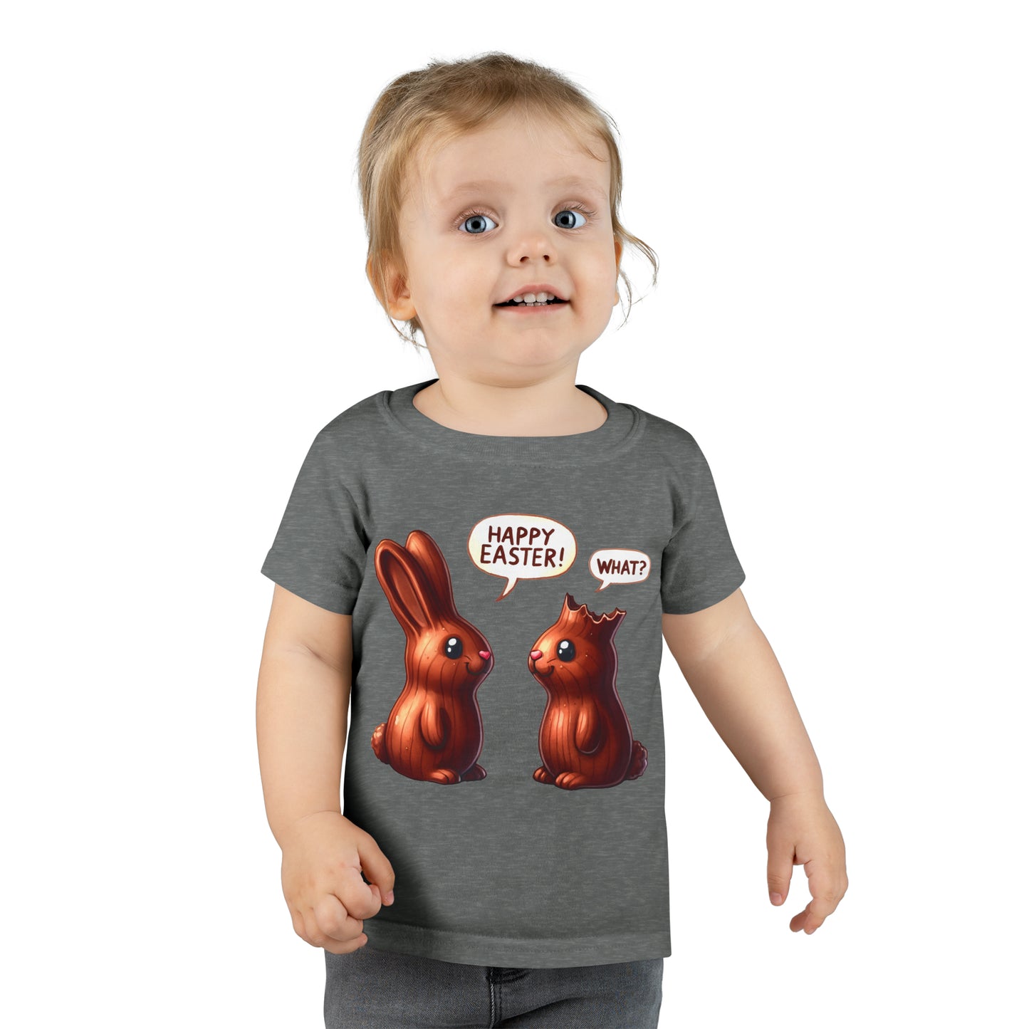 Chocolate Bunny Happy Easter Toddler T-shirt