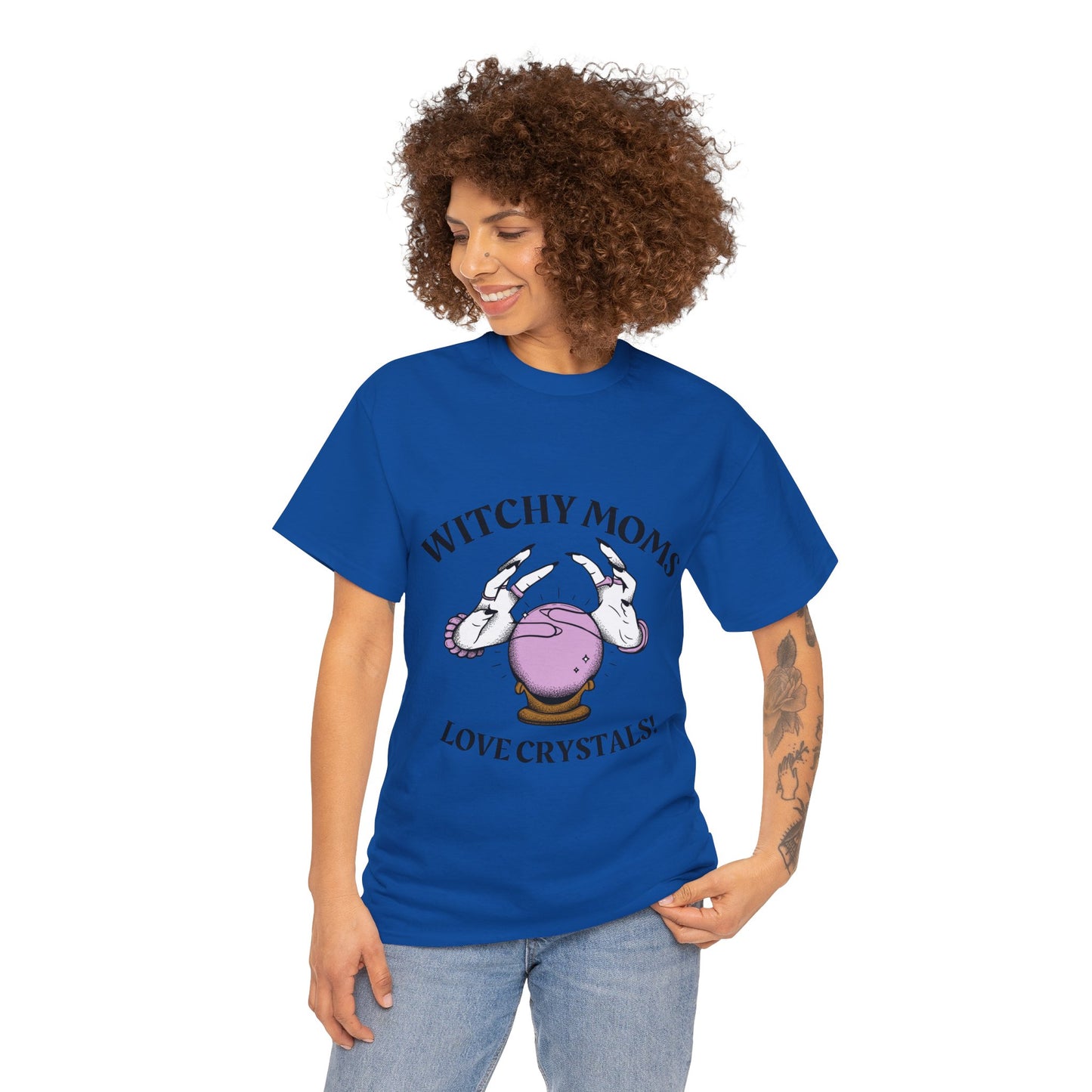 Witchy Moms Love Crystals T-shirt