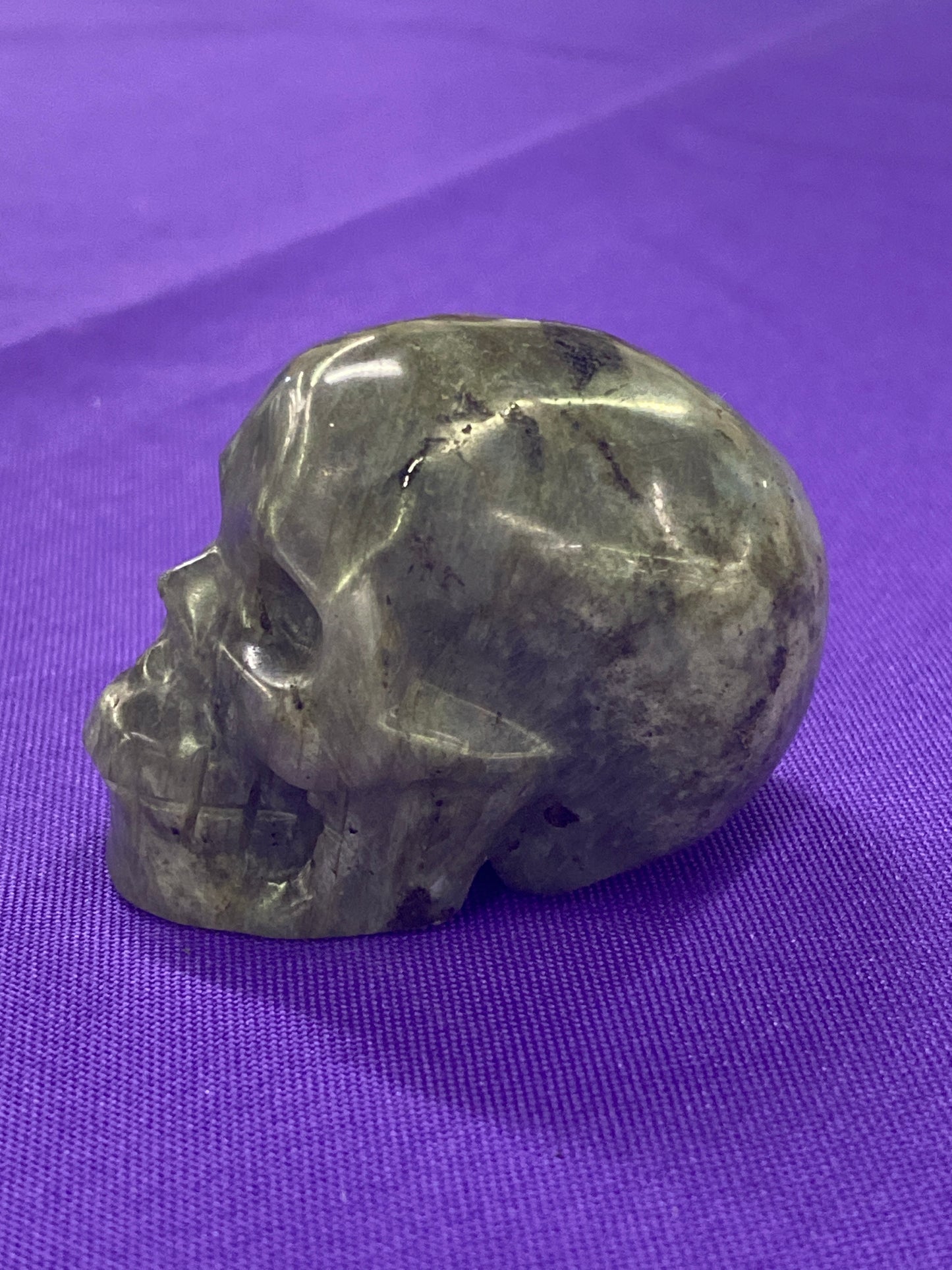 Labradorite Skull Gemstone Carving