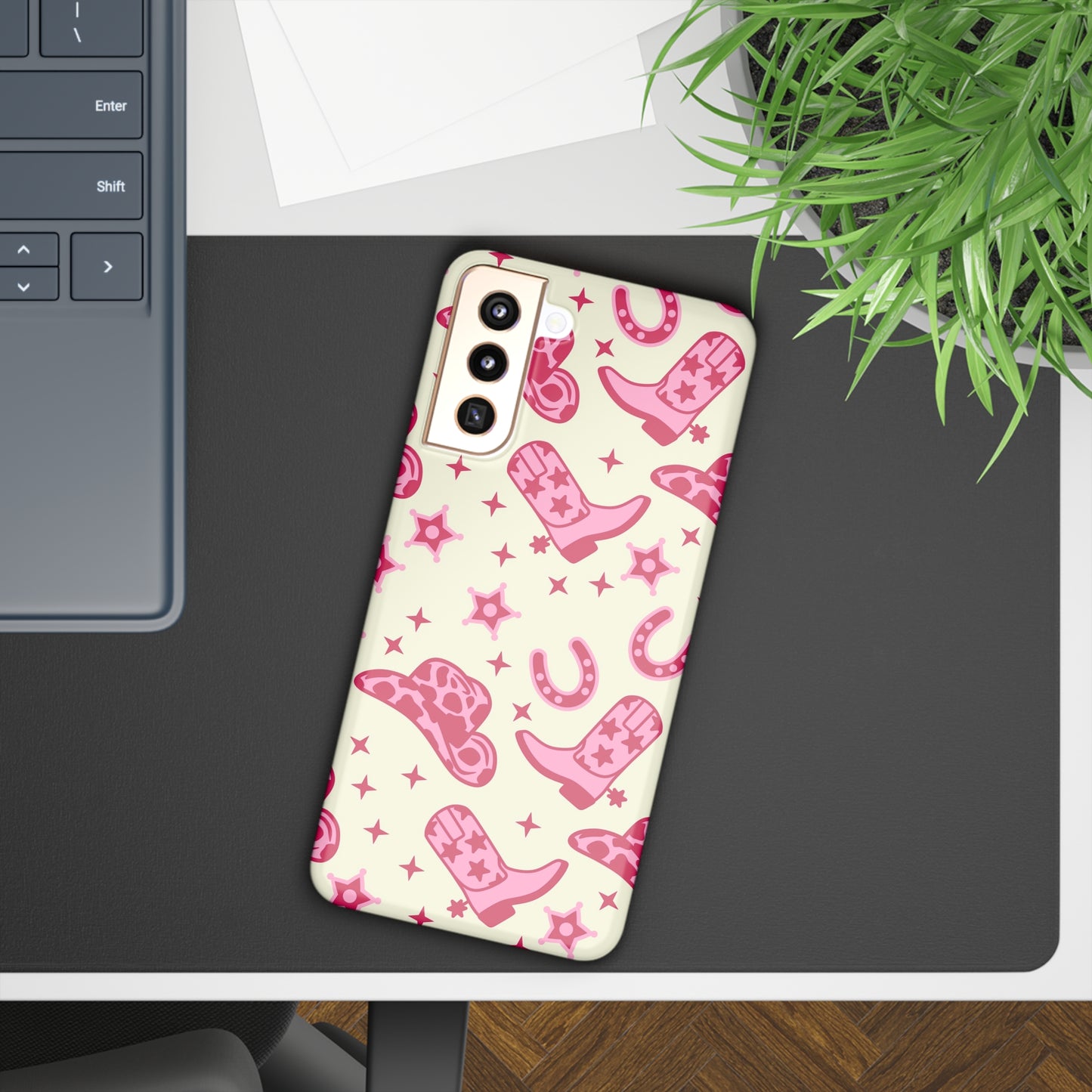 Pink Country Girl Slim Phone Case - Samsung