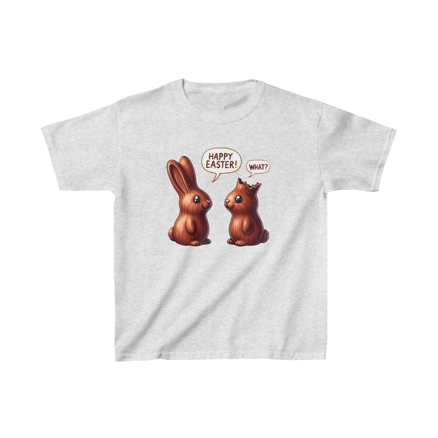 Chocolate Bunny Happy Easter Kids Heavy Cotton™ T-Shirt