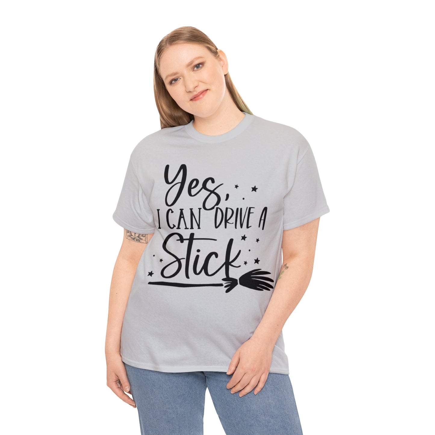 Yes I Can Drive a Stick Witchy T-Shirt