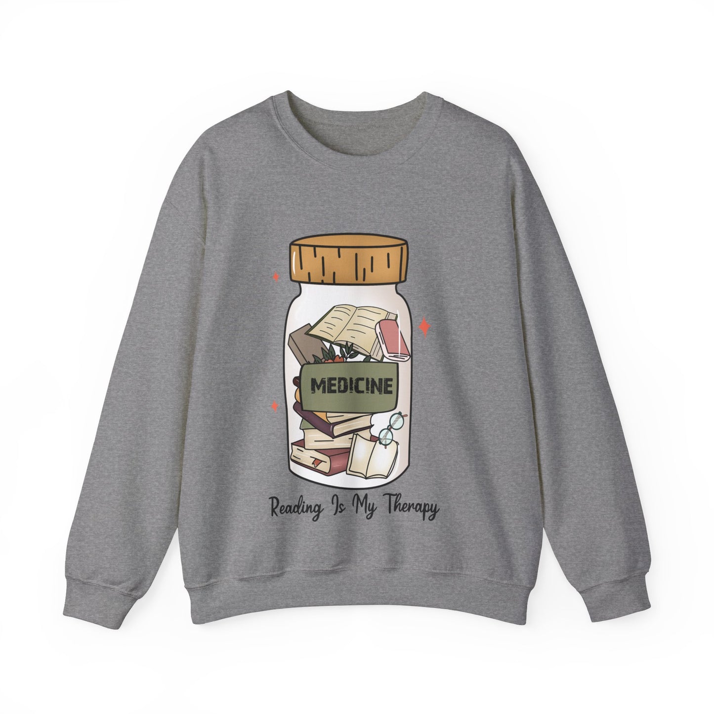 Reading is My Therapy Crewneck Sweatshirt