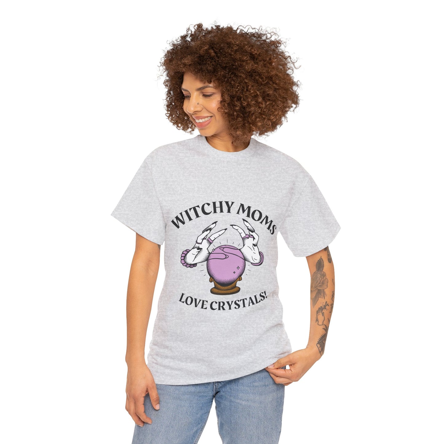 Witchy Moms Love Crystals T-shirt