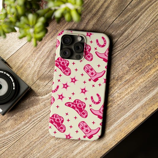 Pink Country Girl Slim iPhone Cases