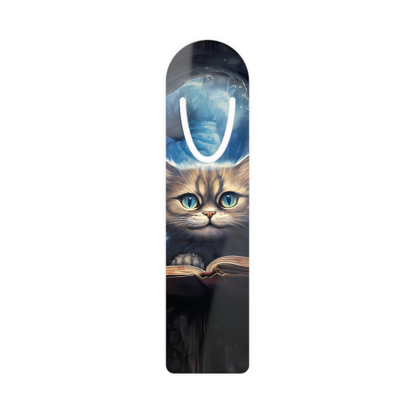 Magical Cat Reading a Book Bookmark