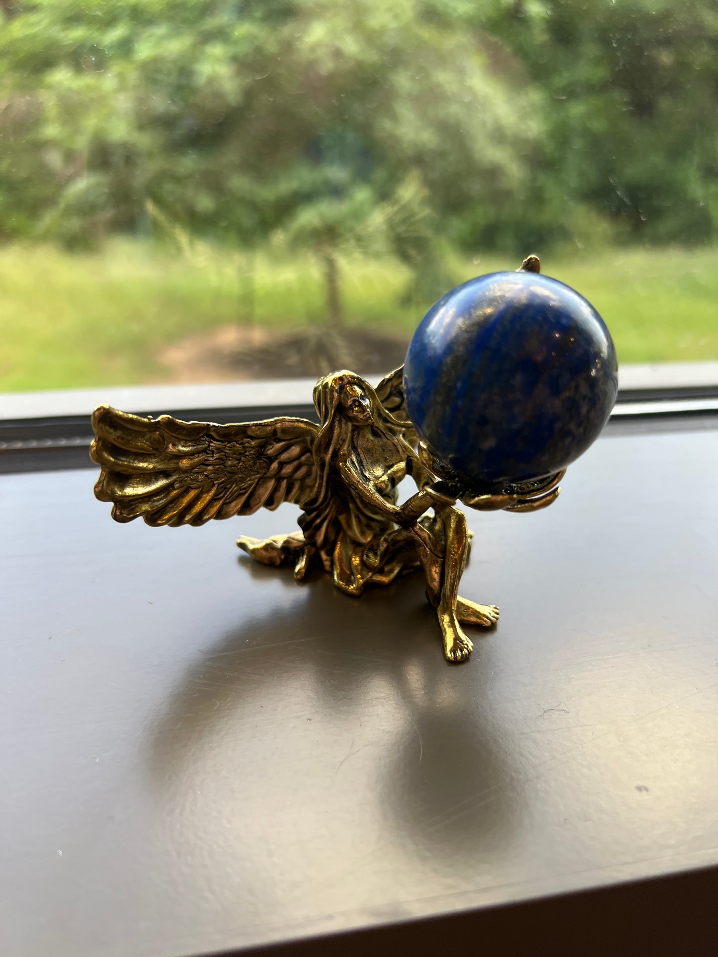 Winged Fairy Angel Sphere Holder