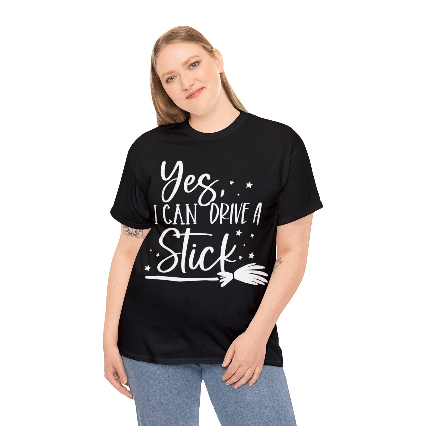 Yes I Can Drive a Stick Witchy T-Shirt