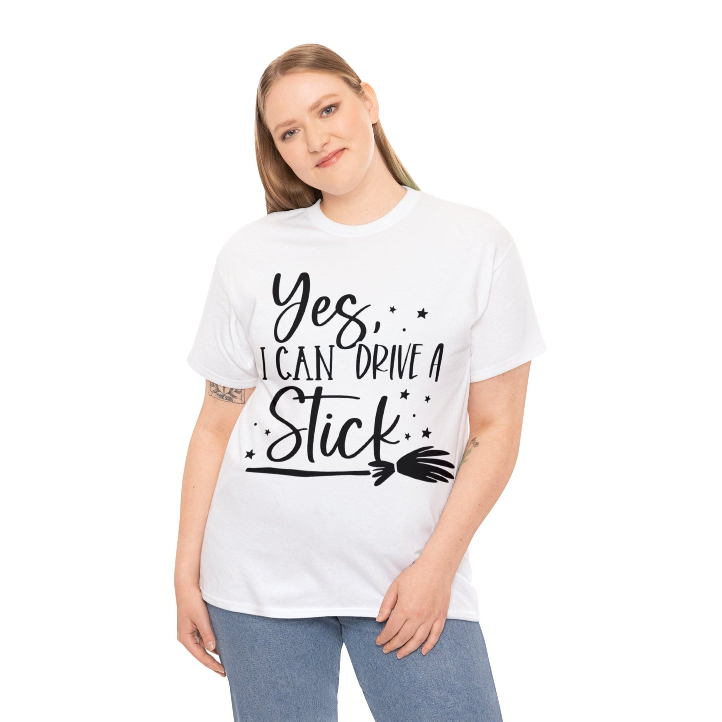 Yes I Can Drive a Stick Witchy T-Shirt