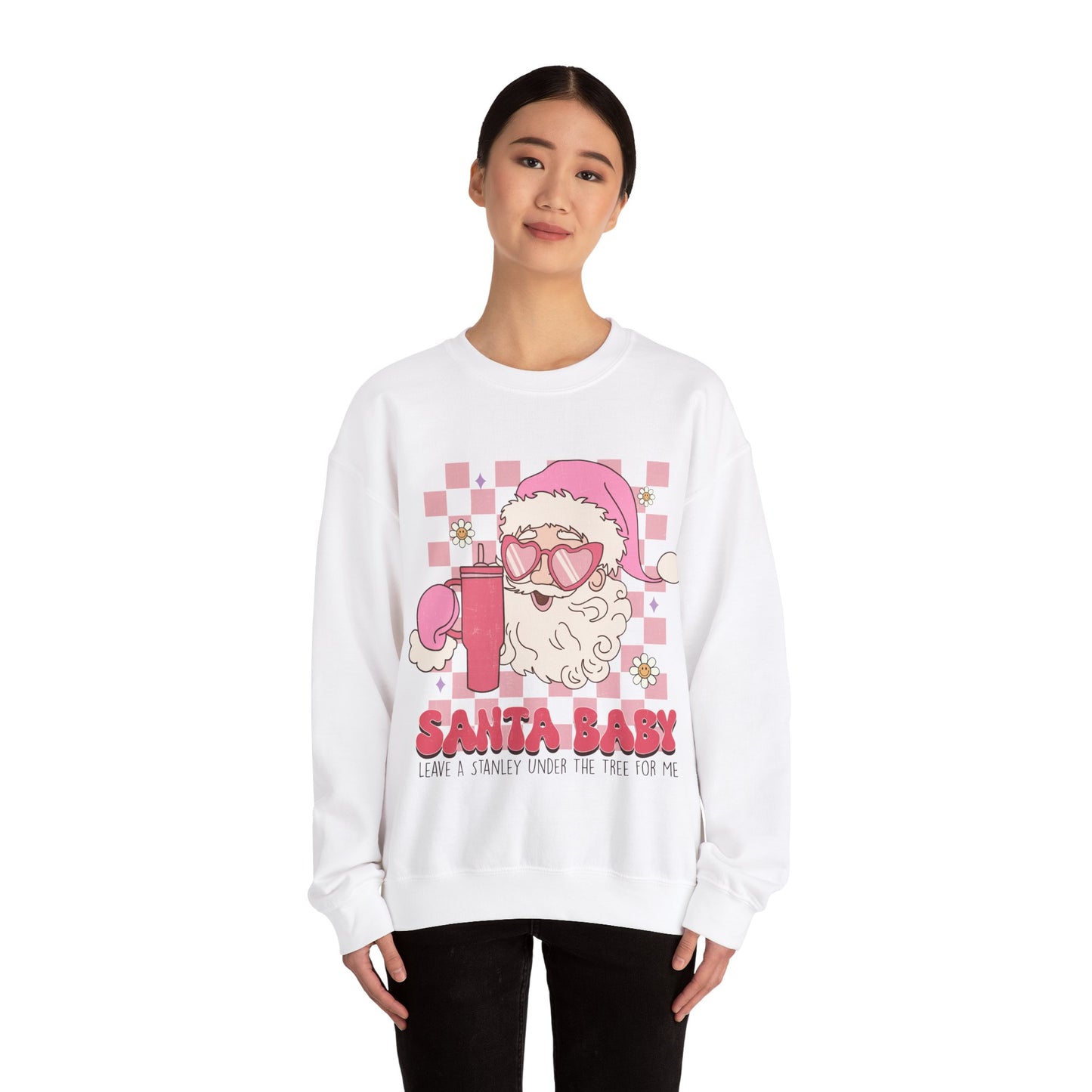 Santa Baby Leave a Stanley for Me Crewneck Sweatshirt