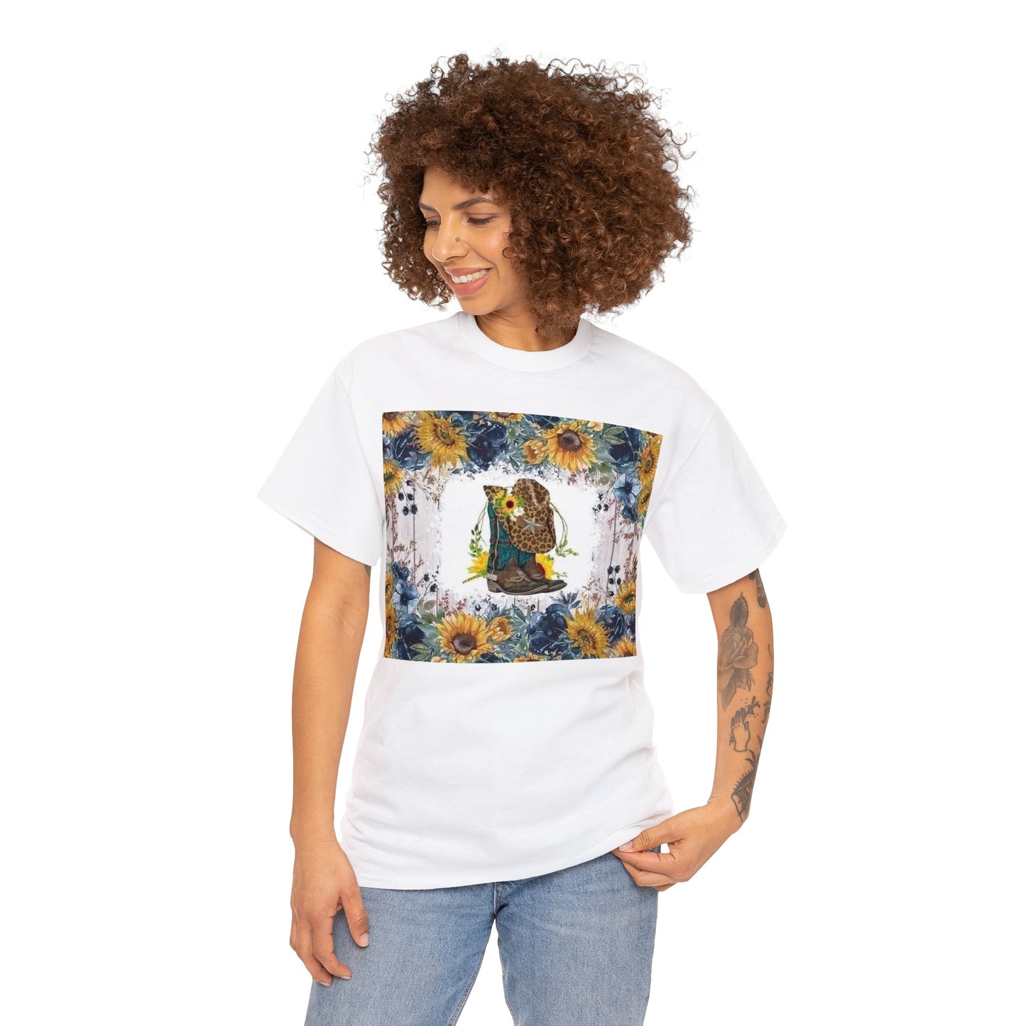 Sunflowers and Cowboy Boots T-Shirt