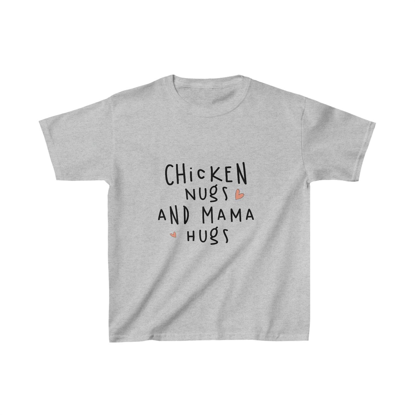 Chicken Nugs and Mama Hugs Kids Heavy Cotton™ T-Shirt