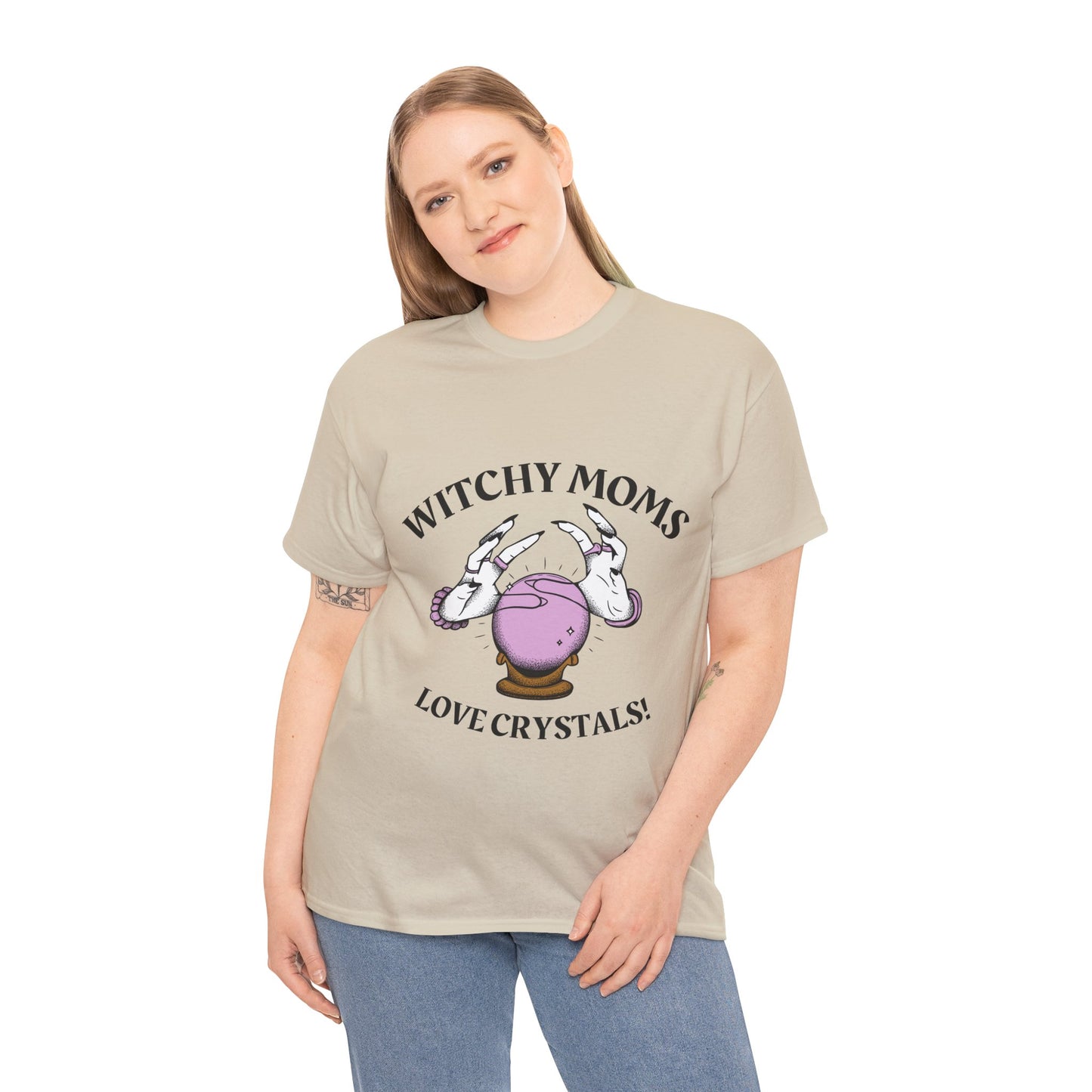 Witchy Moms Love Crystals T-shirt