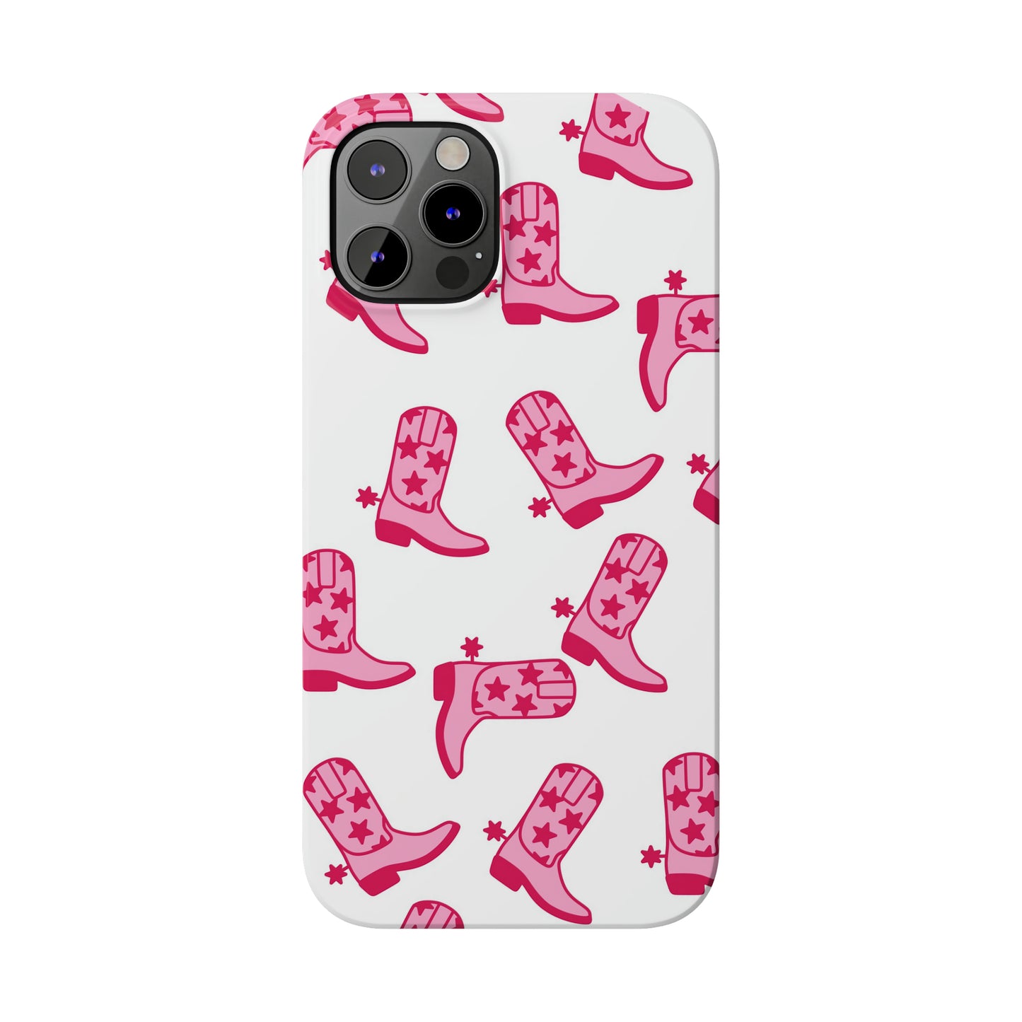 Pink Cowgirl/Cowboy Boots Slim Phone Cases