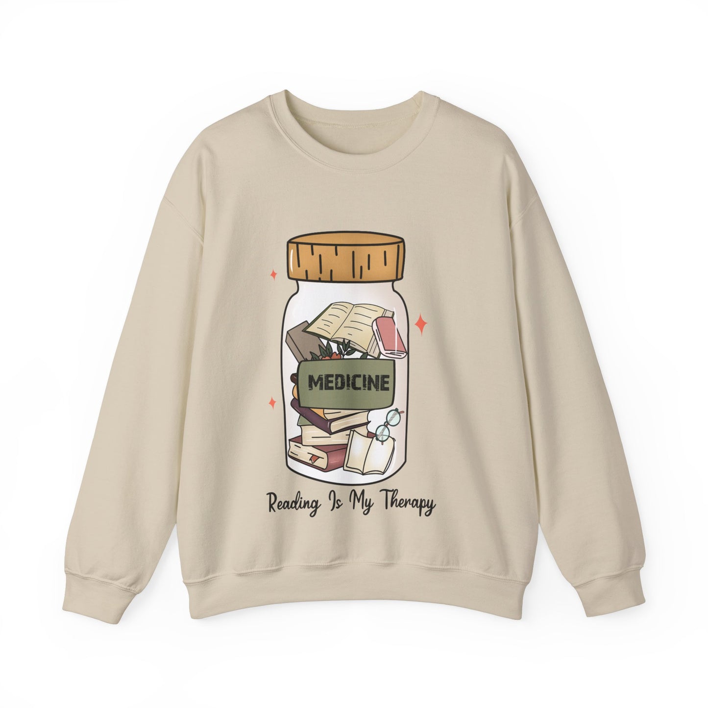 Reading is My Therapy Crewneck Sweatshirt