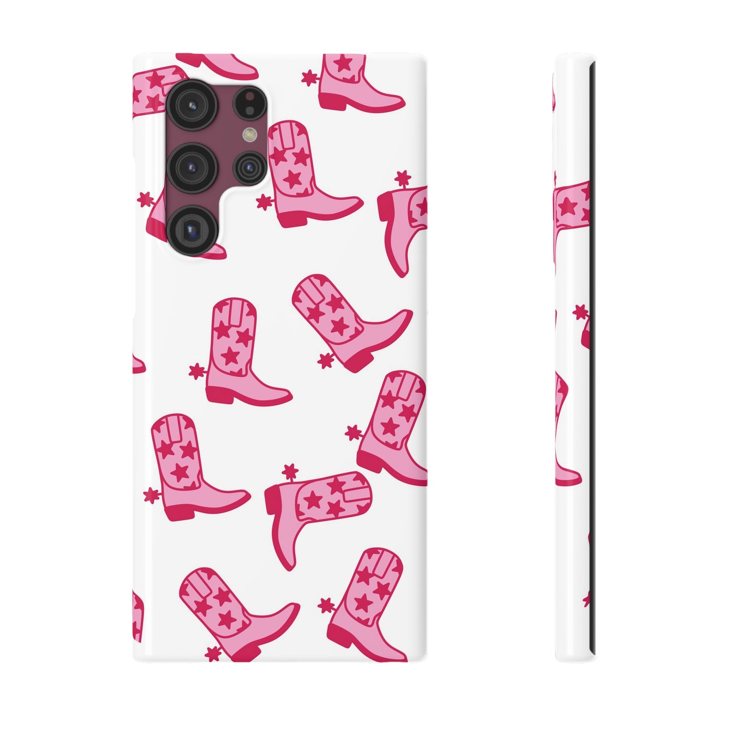 Pink Cowgirl/Cowboy Boots Slim Phone Case - Samsung