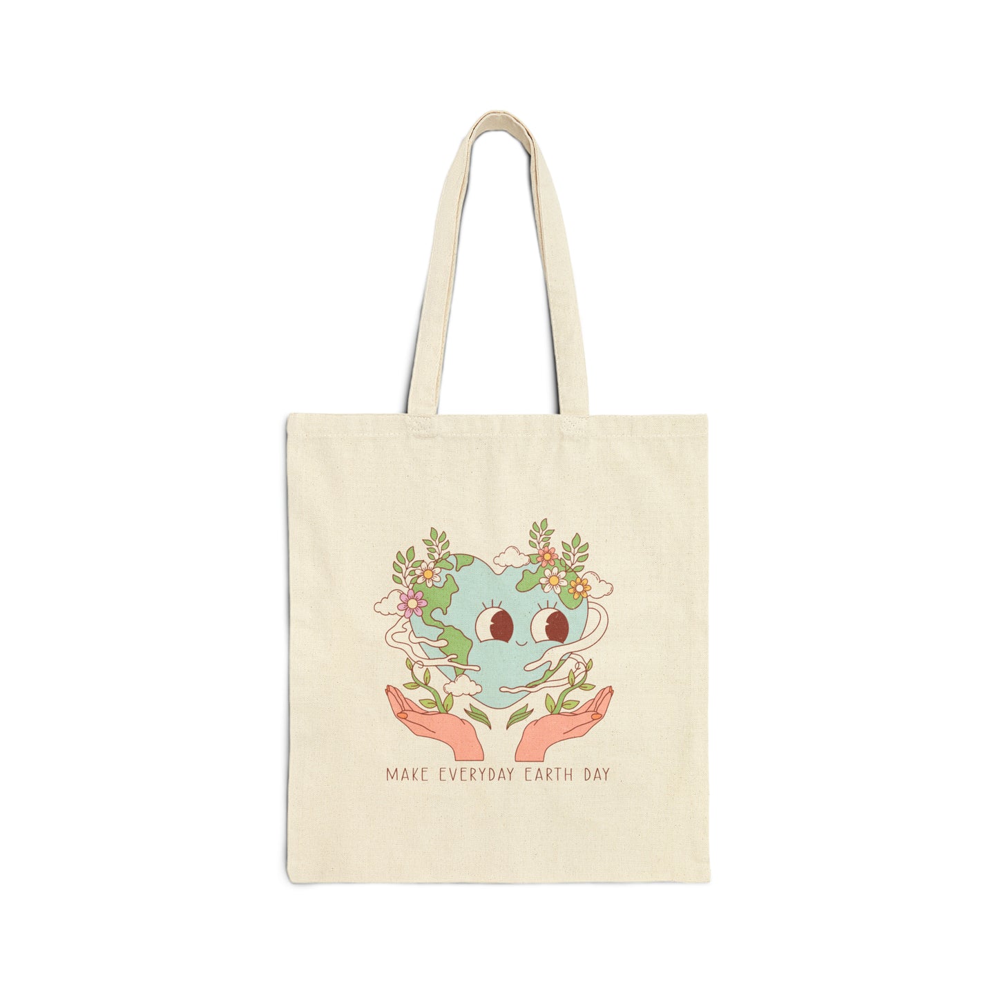 Make Everyday Earth Day Cotton Canvas Tote Bag