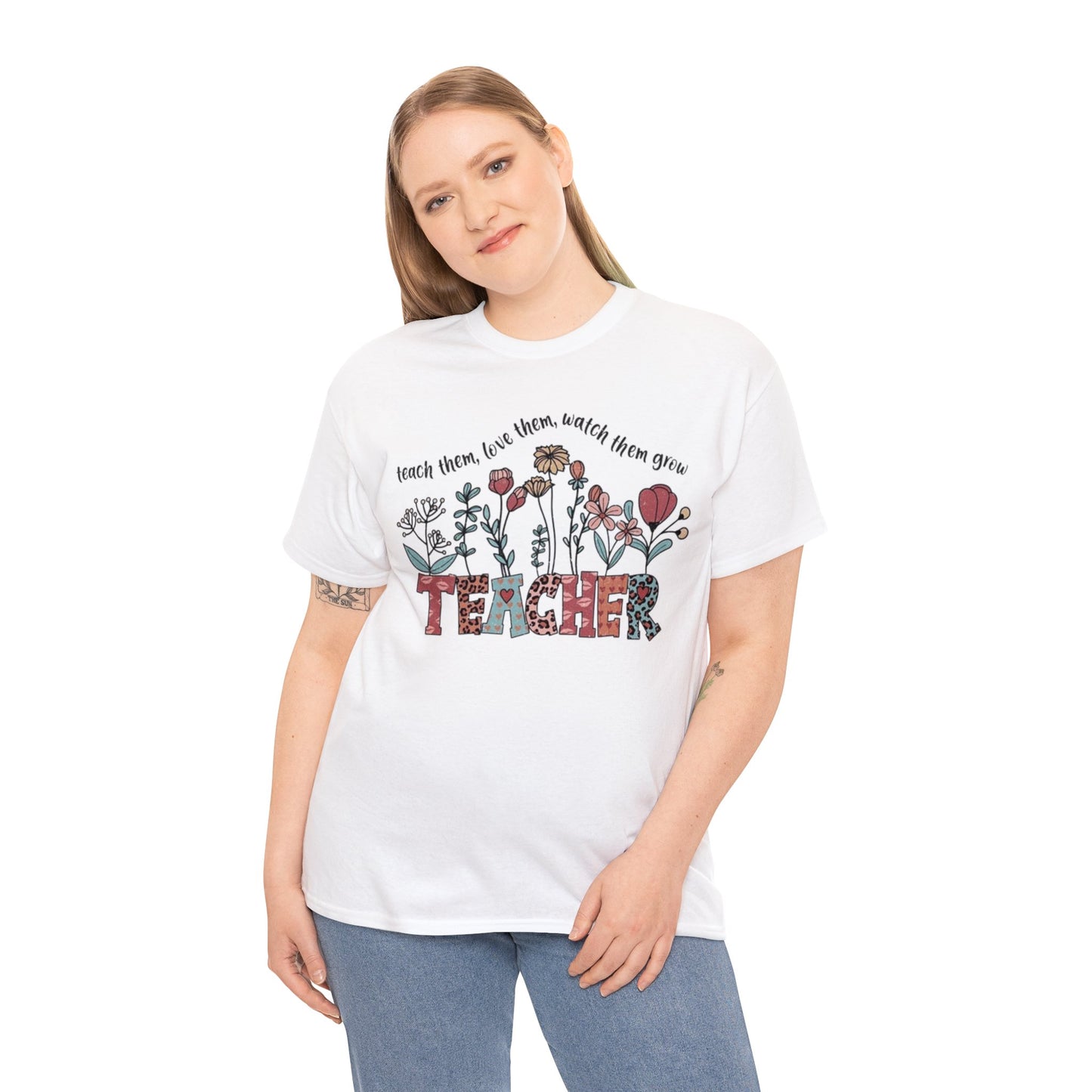 Teach, Love, Watch Them Grow Teacher T-Shirt