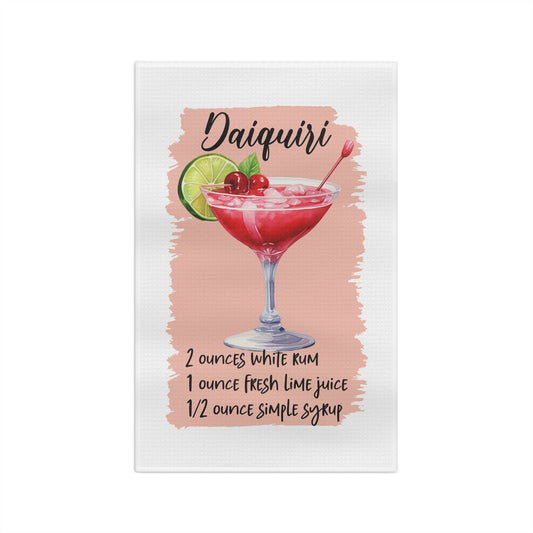 Daiquiri Cocktail Recipe Microfiber Tea Towel