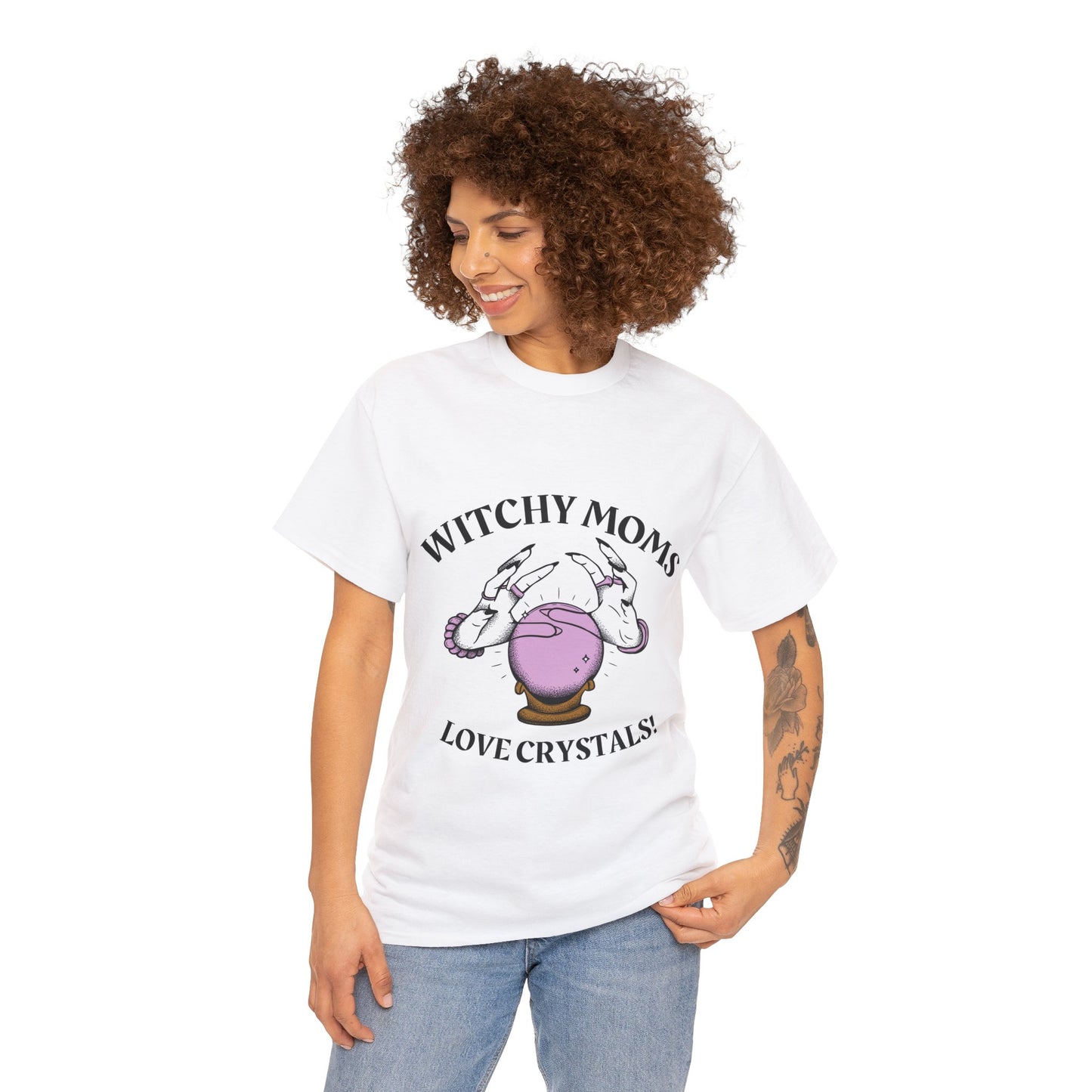 Witchy Moms Love Crystals T-shirt