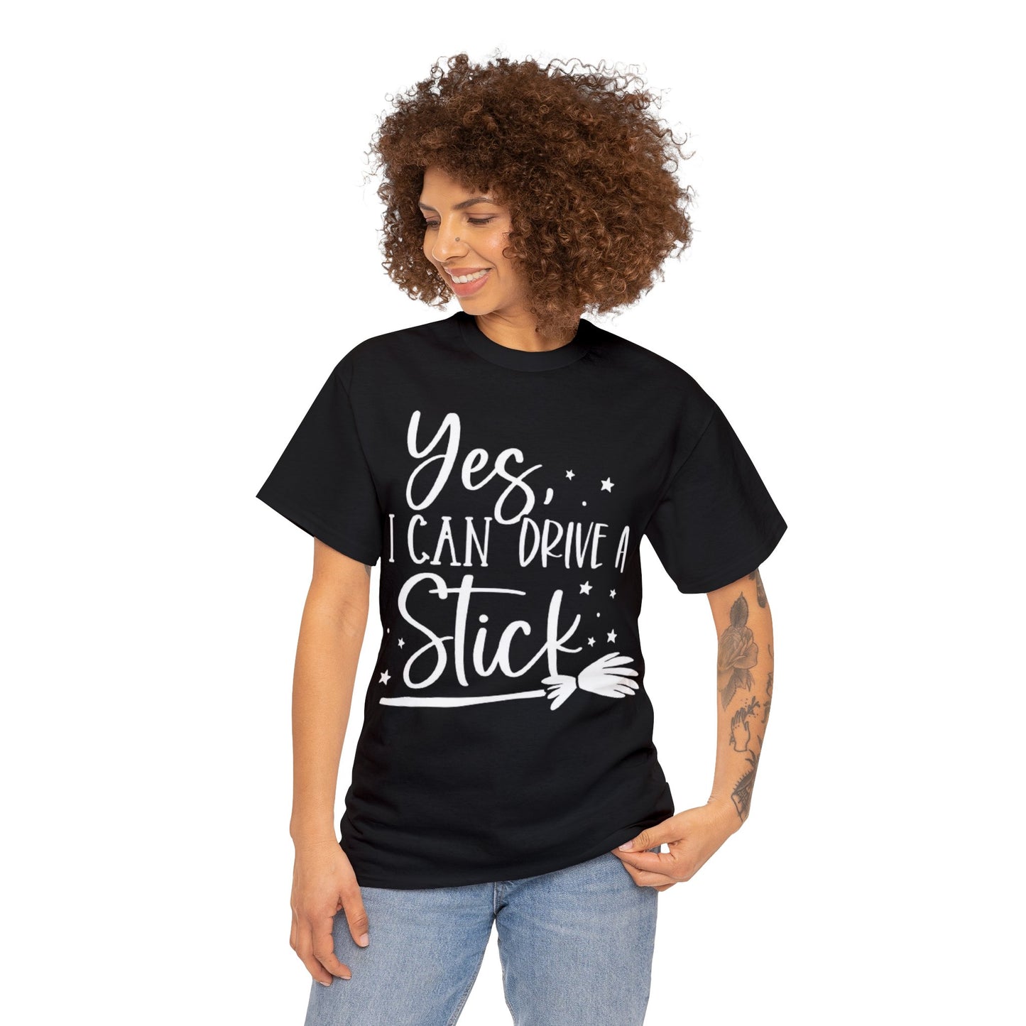 Yes I Can Drive a Stick Witchy T-Shirt