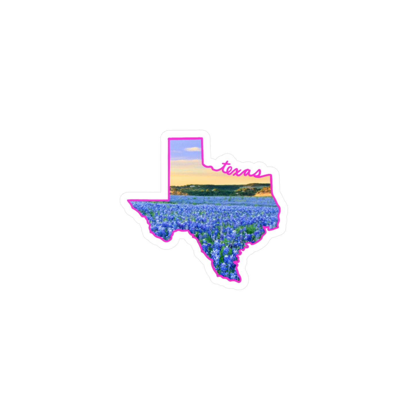 Texas Landscape Vinyl Stickers