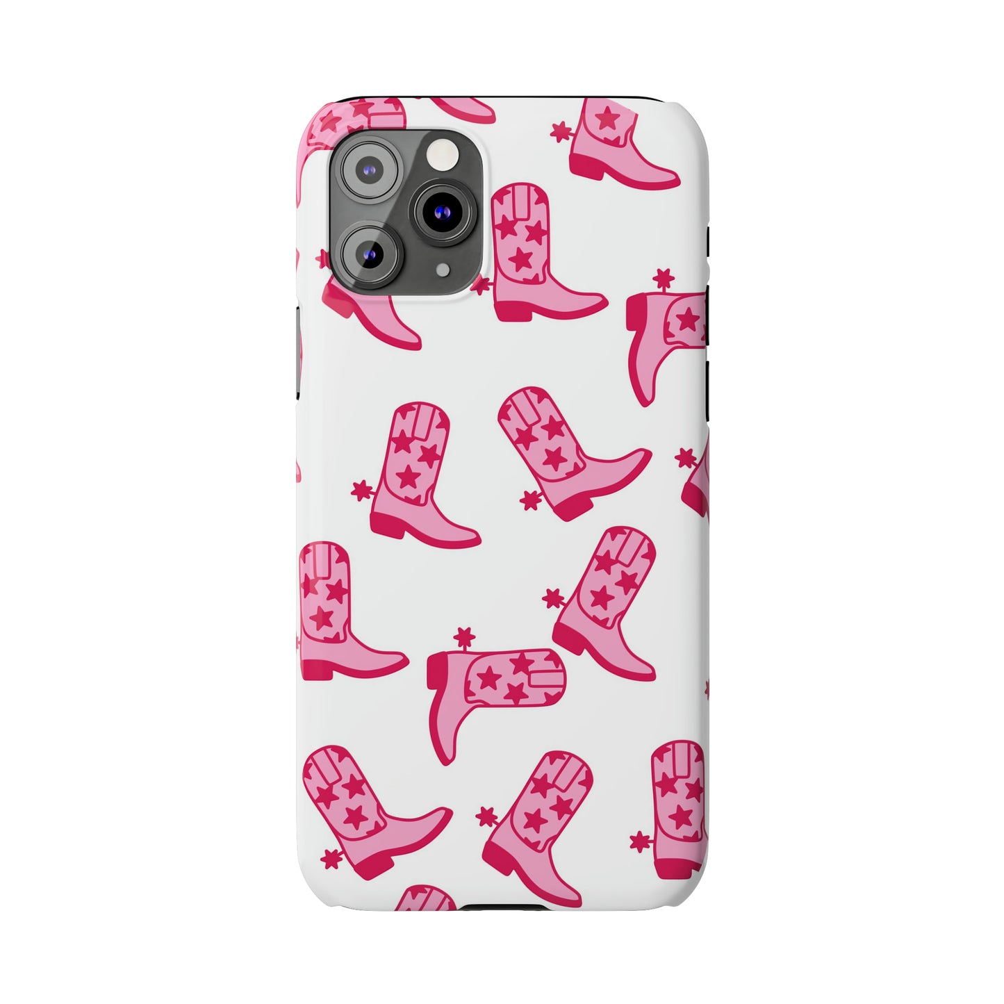 Pink Cowgirl/Cowboy Boots Slim Phone Cases