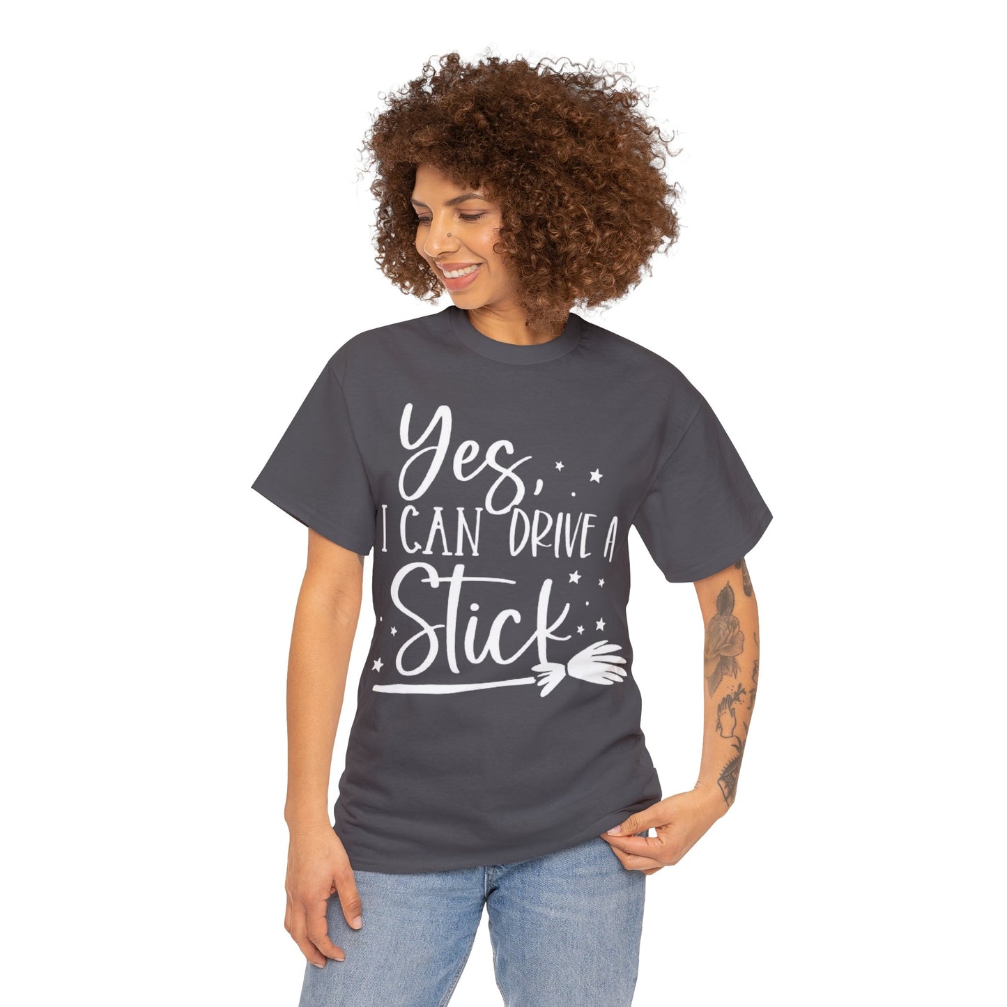 Yes I Can Drive a Stick Witchy T-Shirt